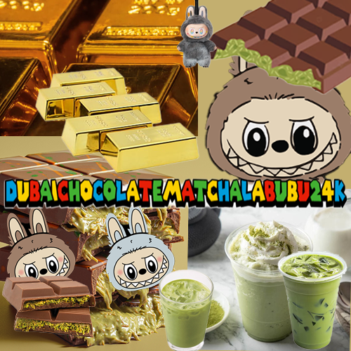 Dubai Chocolate Matcha Labubu 24K Main